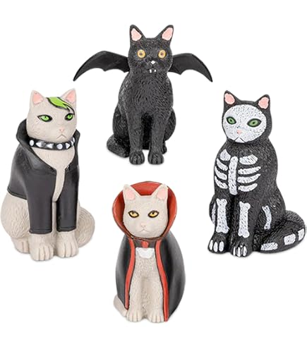 Amazon.com: Archie McPhee Secret Cat Cult Gift Set 6 Vinyl Cats